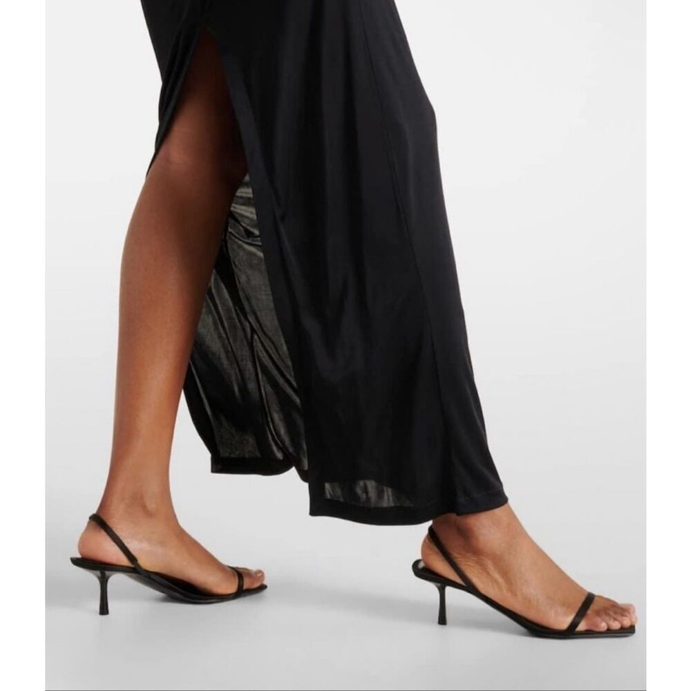 Yves Saint Laurent Women's Jaspe Sandals in Satin Crepe - Picture 12 of 12